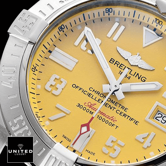 Breitling Avenger II Seawolf A17331 "Yellow Dial" Perfect Clone Edition A17330 man yellow dial