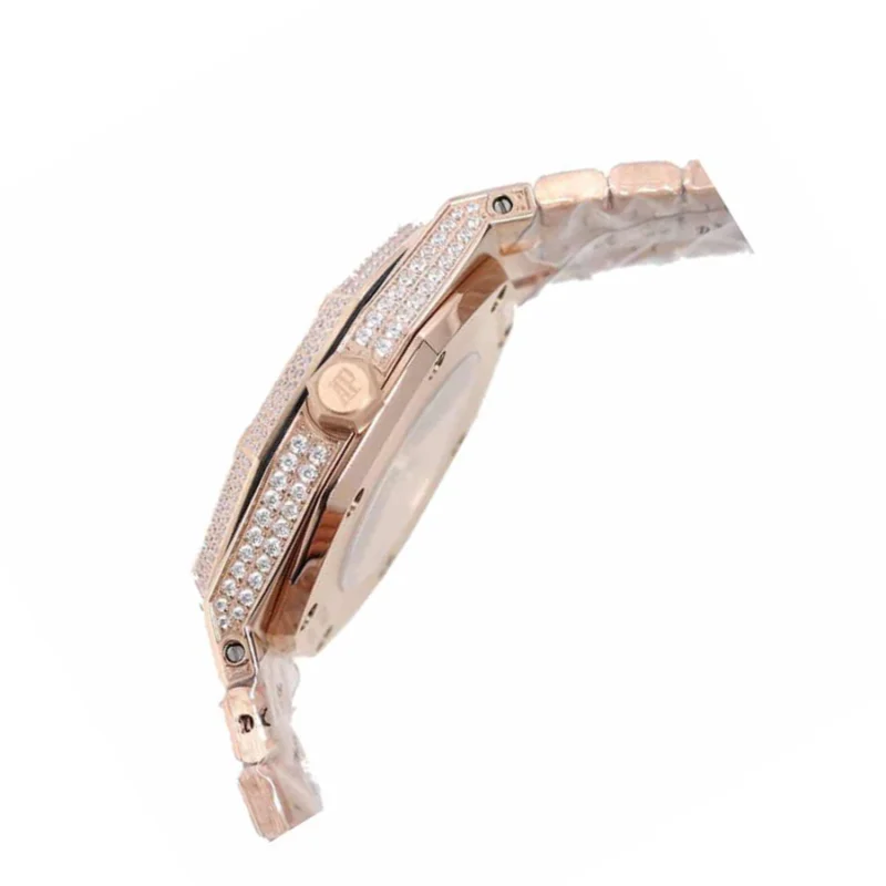 Audemars Piguet Royal Oak AP160SF296 “Iced Out Rose Gold” Top Grade Replica