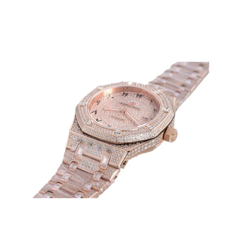 Audemars Piguet Royal Oak AP160SF296 “Iced Out Rose Gold” Top Grade Replica