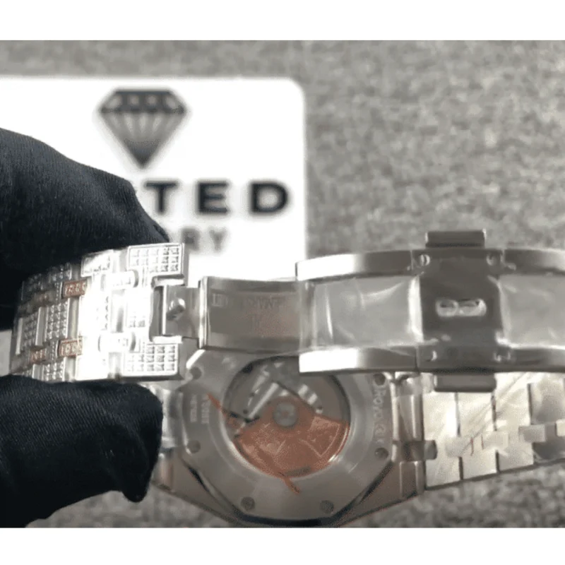 AP Royal Oak Iced Out Two-Tone 15400SR.OO.1220SR.01 Master Replica 1:1