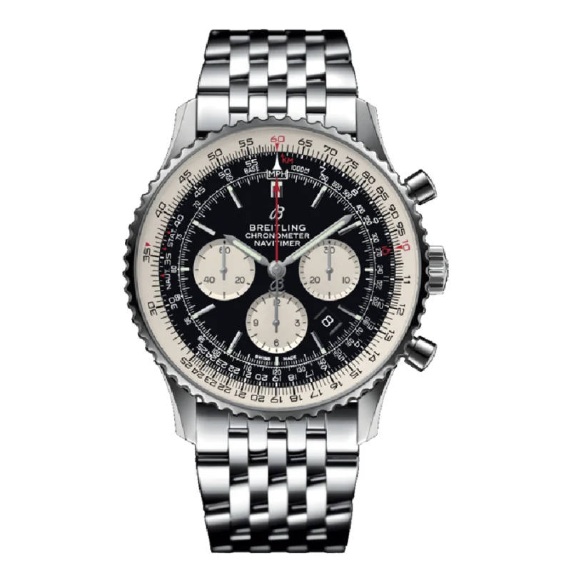 Breitling Navitimer B01 Chronograph AB0121211B1A1 “Black Dial” Premium Duplicate Edition