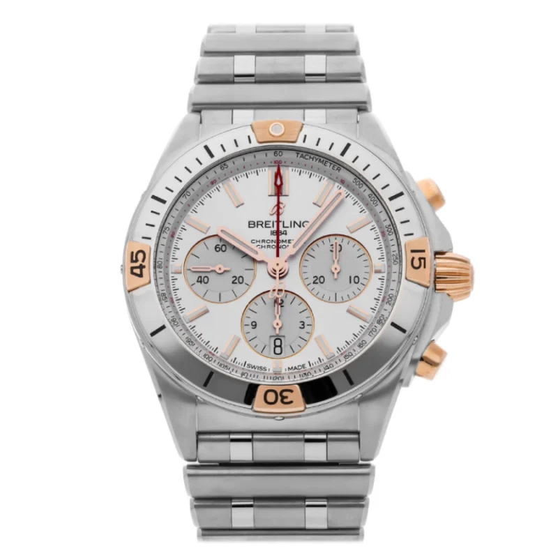 Breitling Chronomat B01 AB0134101G1A1 “White Dial Steel” Authentic Replica Edition