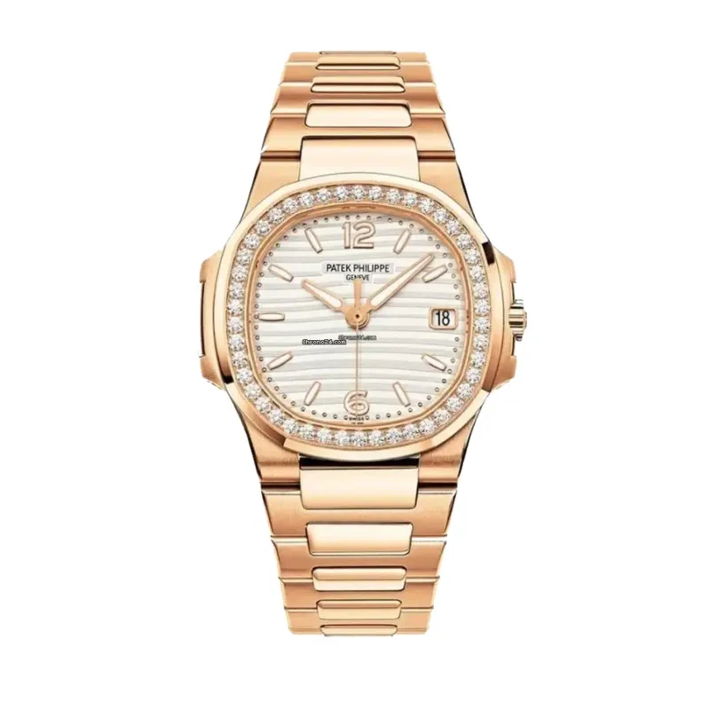 Patek Philippe Nautilus 7118/1200R-001 “Rose Gold Diamond Bezel” Luxury Clone Quality