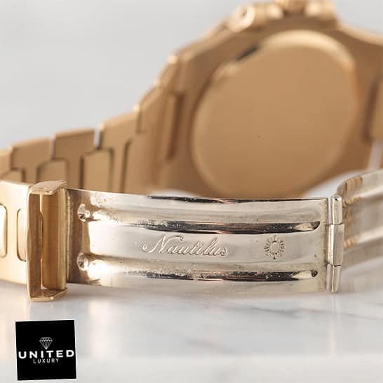 Patek Philippe Nautillus Vintage Gold Bracelet Replica Open Clasp