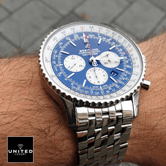 Breitling Navitimer B01 AB0127211C1A1 "Chronograph" True Clone 1:1 breitling navitimer AB0127211C1A1 replica hand