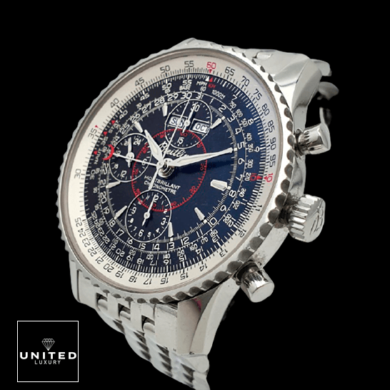 Breitling Montbrillant Datora "Triple Calendar" A2133012/B571 Exact Replica 1:1 breitling montbrillant datora black dial A2133012 B571 right front