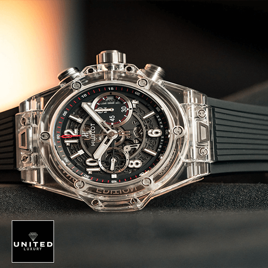 HUblot Big Bang Unico Magic Replica black rubber Bracelet