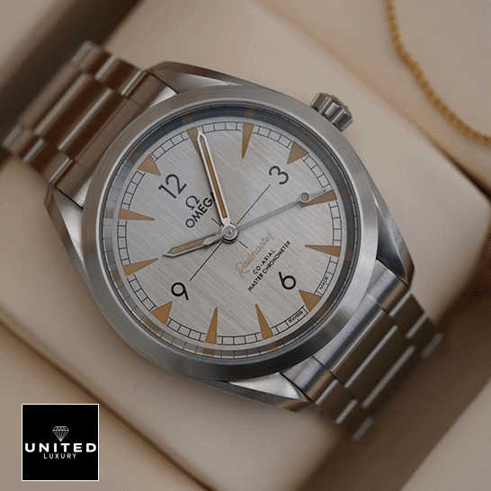 Omega Railmaster White Dial Replica in the box