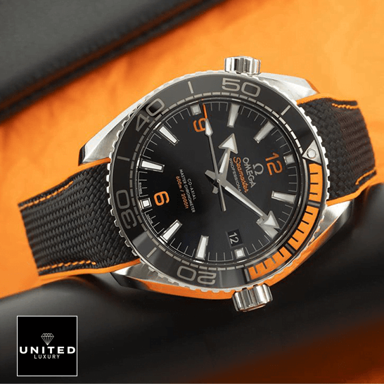 Omega Seamaster Professional 215.32.44.21.01.001 Replica orange background