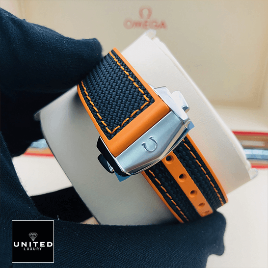 Omega Seamaster Planet Ocean Orange Blue Bracelet Replica stainless steel clasp