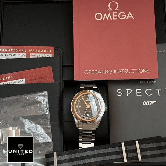 Omega Seamaster 30 Spectre Stainless Steel 233.32.41.21 Replica warranty card