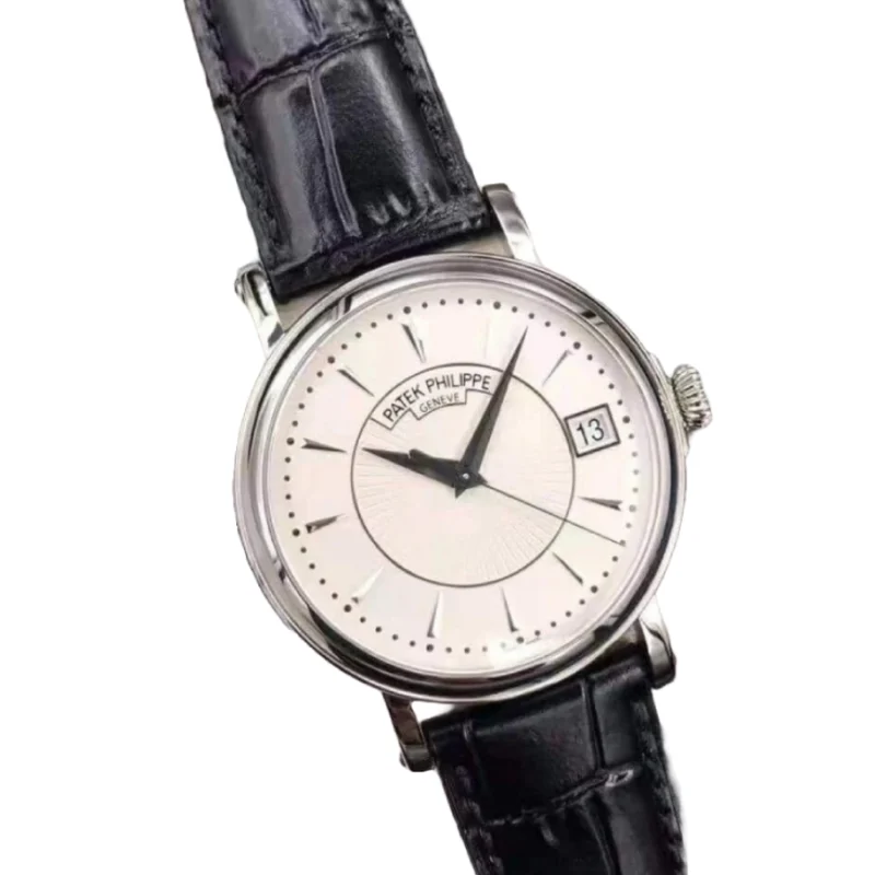 Patek Philippe Calatrava 5153G-010 “White Gold Officer’s Case” Authentic Clone 1:1