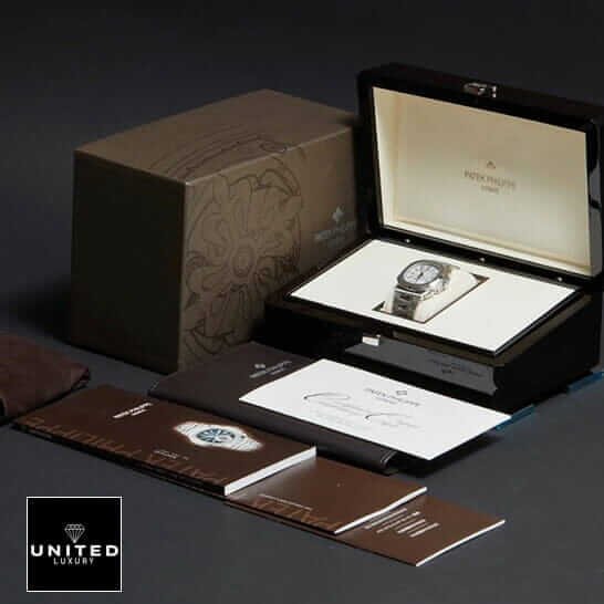 Patek Philippe White Dial Chronograph Replica in the box