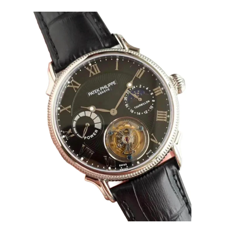 Patek Philippe Tourbillon Moonphase Black Dial Elite Clone Edition