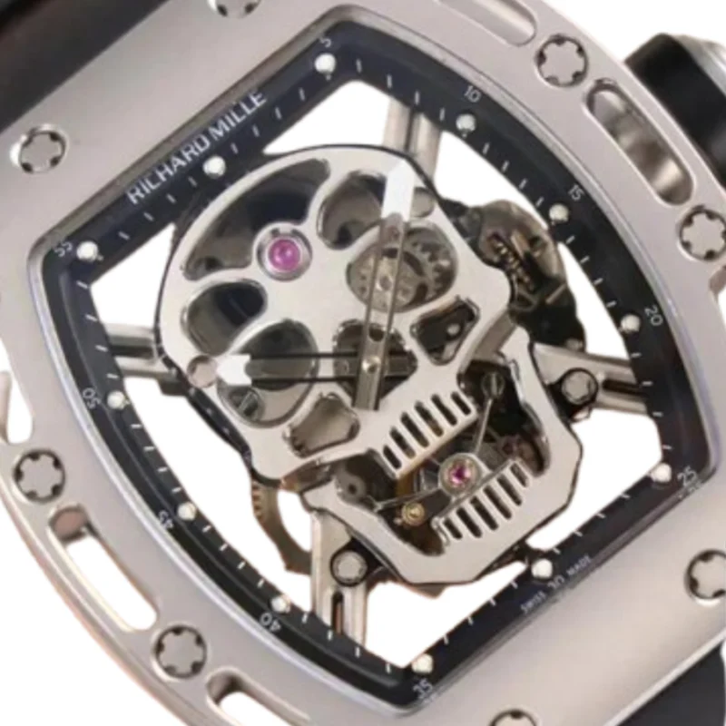 Richard Mille RM 52-01 Tourbillon “Skull” Grey Exclusive Clone Edition
