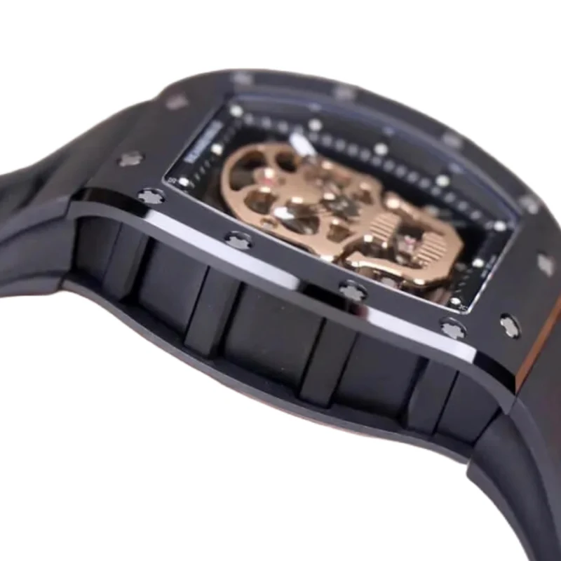 Richard Mille RM 52-01 Tourbillon “Skull” Rose Gold Luxury Clone Quality