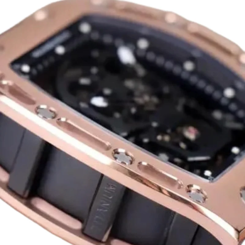 Richard Mille RM 52-01 Tourbillon “Skull” Dial Rose Gold Detailed Replica