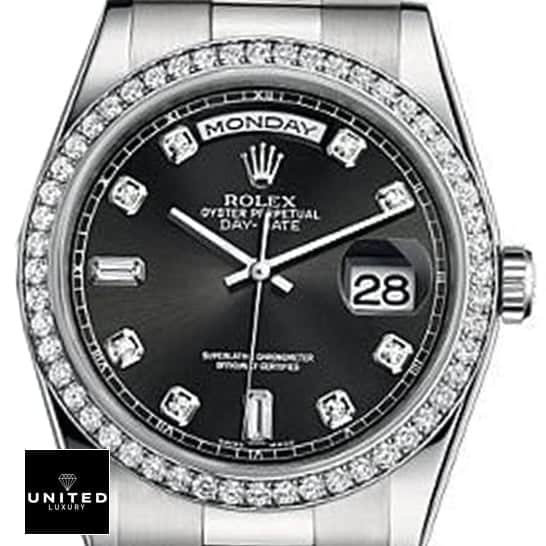 Rolex Day-Date White Diamond Bezel Replica