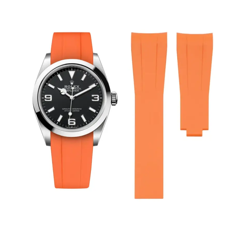 Rolex – Explorer I – Rubber Strap – Orange