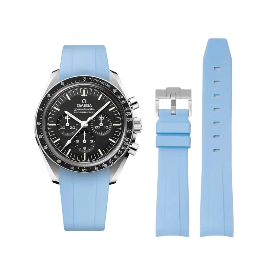 Omega – Speedmaster – Rubber Strap – Blue