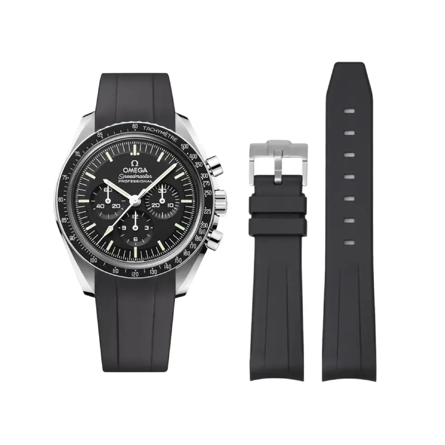 Omega – Speedmaster – Rubber Strap – Black